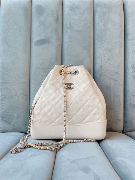 white chanel backpack|chanel gabrielle backpack beige.